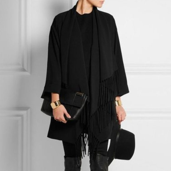 ELIZABETH & JAMES Dolly Fringe Trim Coat - Picture 3 of 11